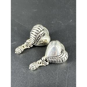 Brighton Heart Silver Tone Dangle Drop Earrings